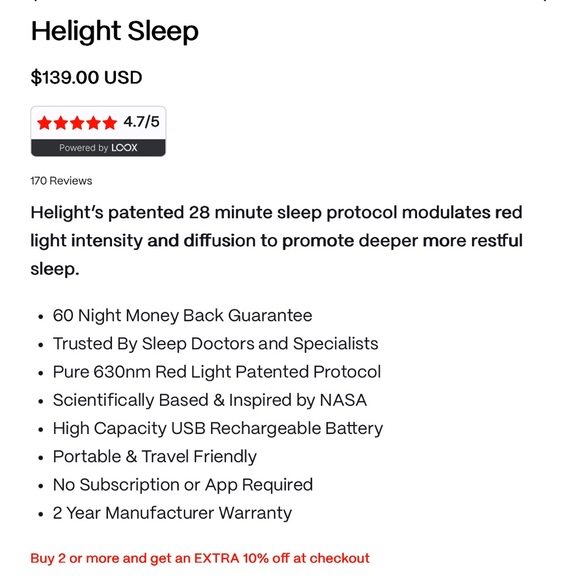Helight Sleep Device - Picture 5 of 5